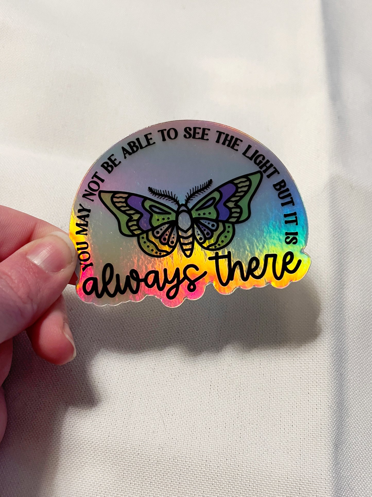 Positive Moth Sticker