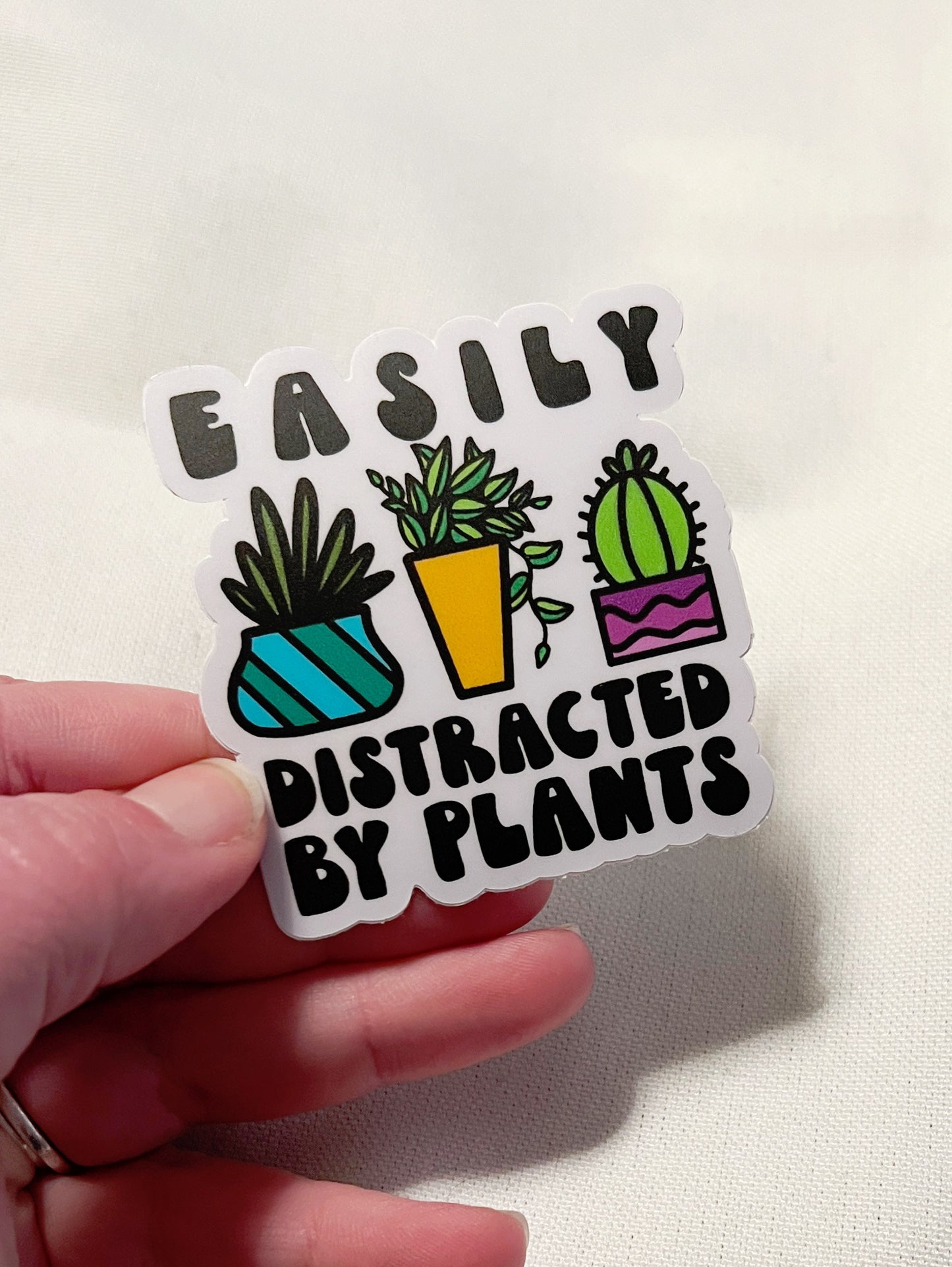 Easily Distracted By Plants Sticker