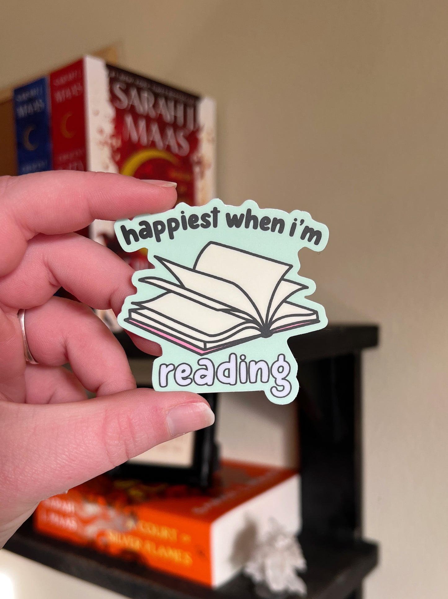 Happiest When I'm Reading Sticker