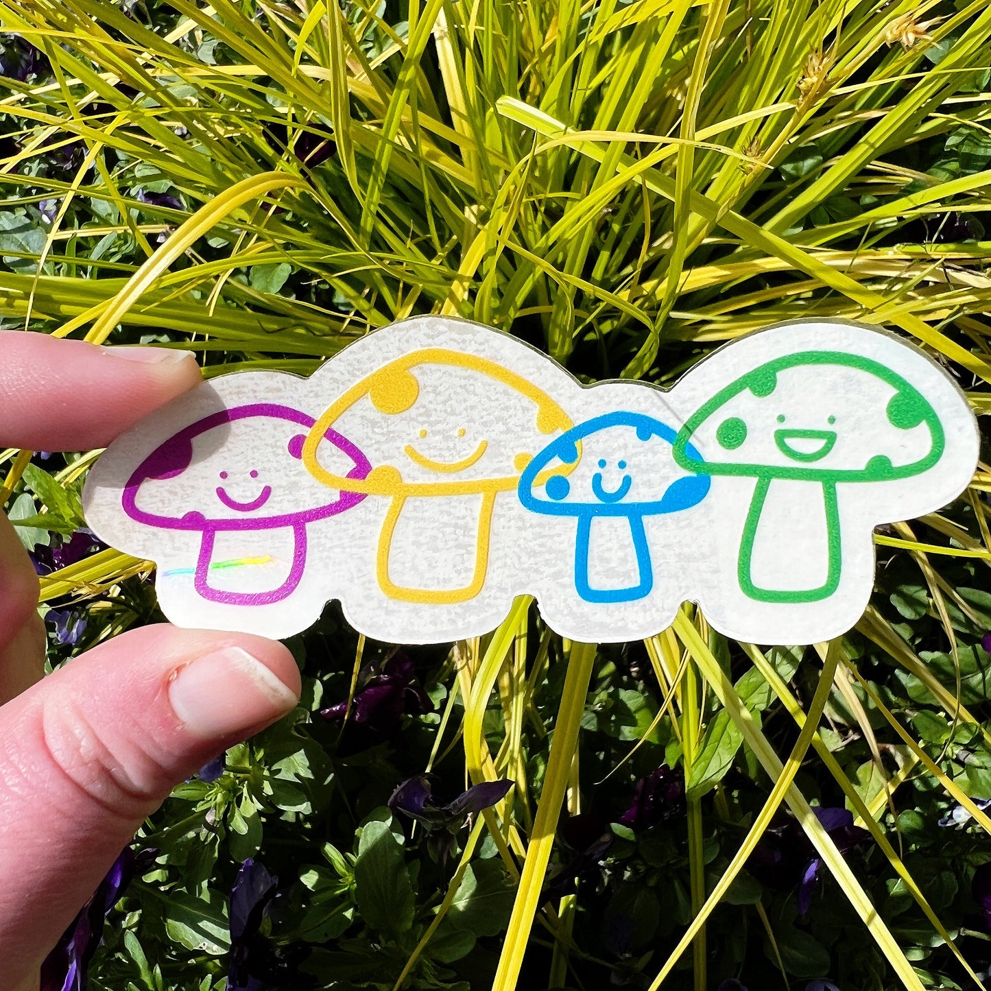 Happy Mushroom Sun Catcher