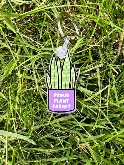 Proud Plant Parent Keychain