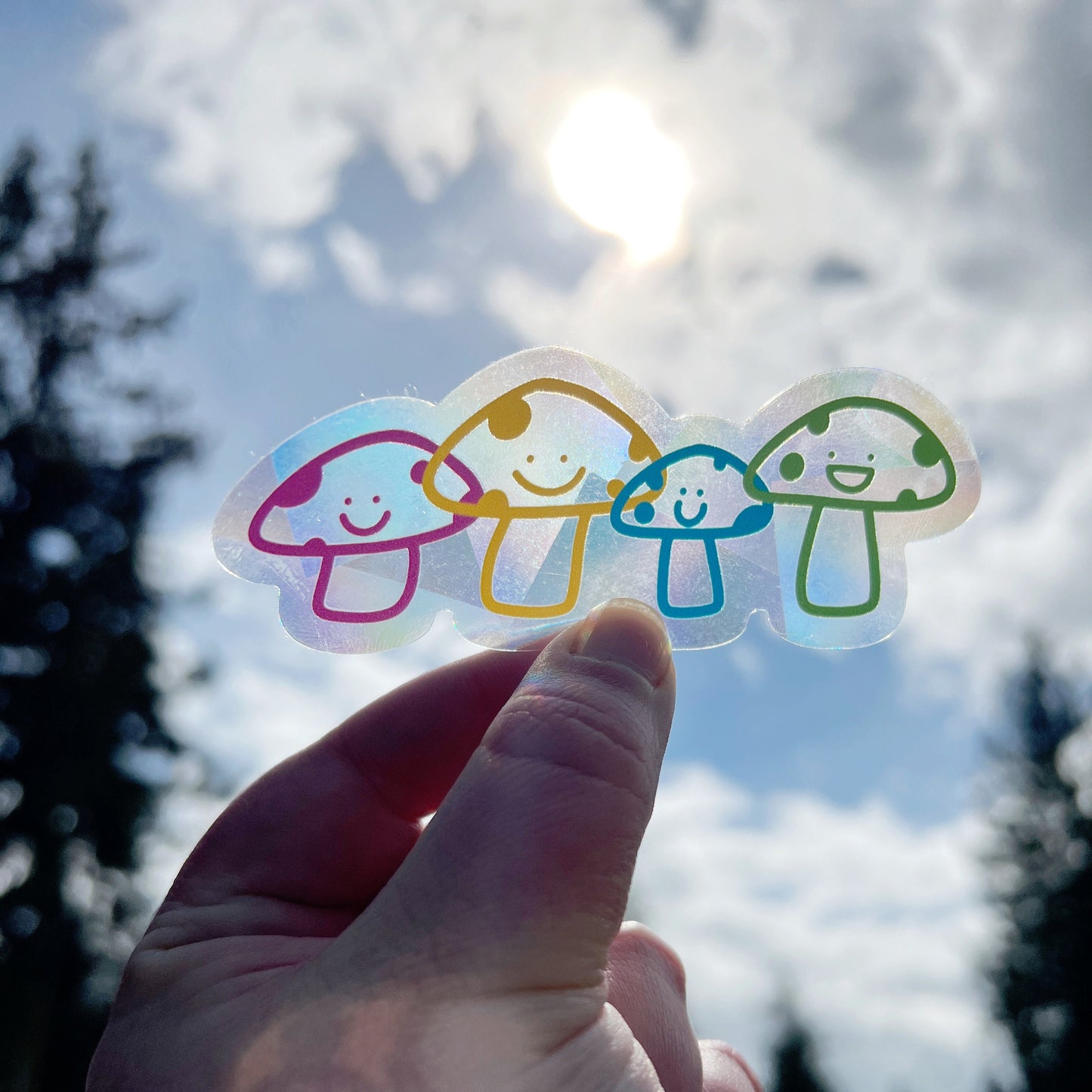 Happy Mushroom Sun Catcher